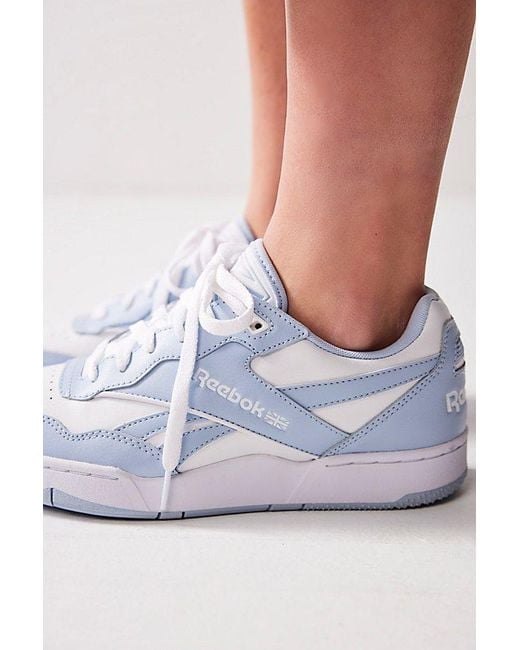 Reebok Bb 4000 Ii Low Sneakers At Free People In Pale Blue/white, Size: Us 7.5