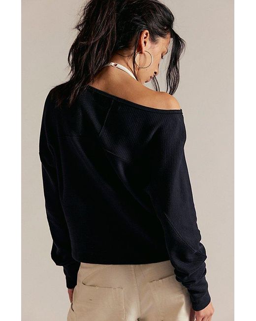 Free People Black Jess Long Sleeve