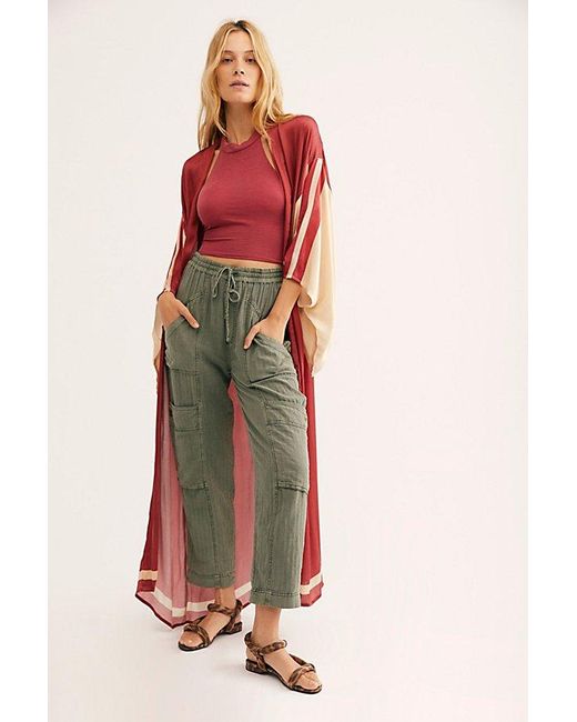 Synthetic Rising Sun Maxi Kimono 
