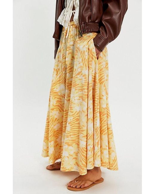 Free People Metallic Zephyr Bustle Convertible Skirt