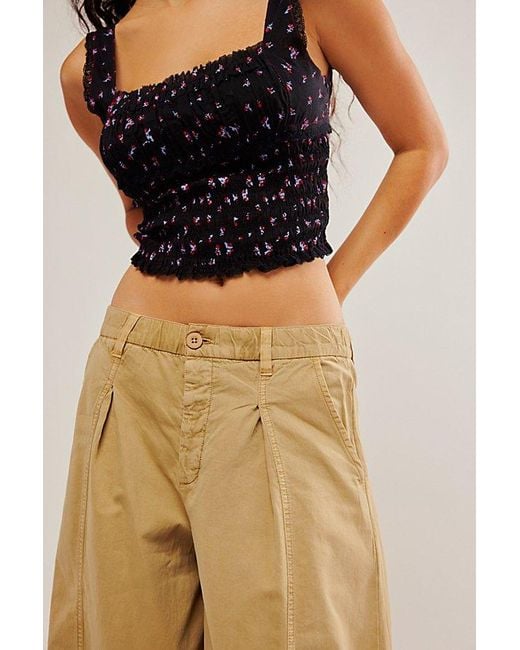 Free People Natural Sophie Chino Pants At In Tan, Size: Xs