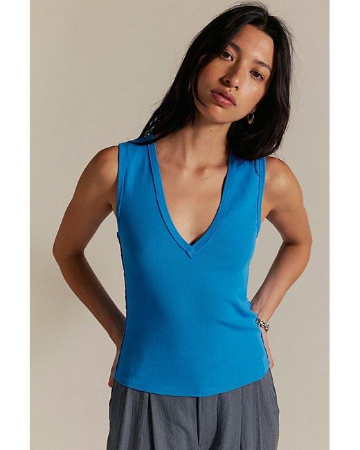 Free People Blue Neria Tank Top