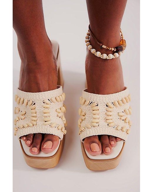Matisse Brown She Sells Seashells Platform Heels