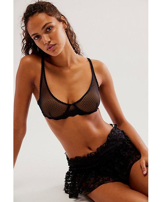 Free People Black House Party Micro Shortie