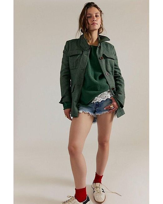 Free People Blue Ella Roll-Neck Sweater