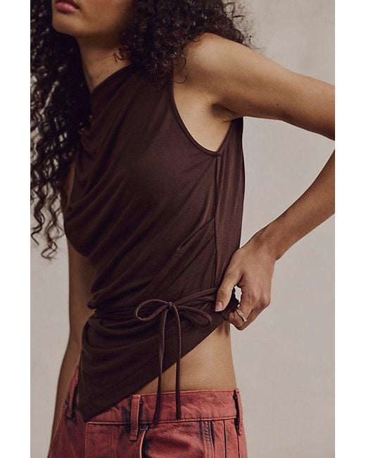 geel Brown Portia Top