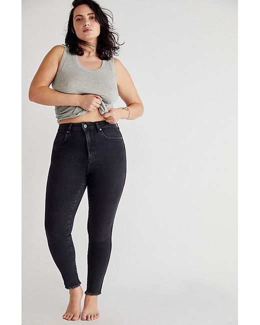 Free People Natural We The Free Raw High-Rise Jegging