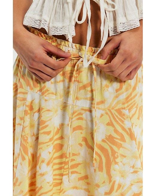 Free People Metallic Zephyr Bustle Convertible Skirt