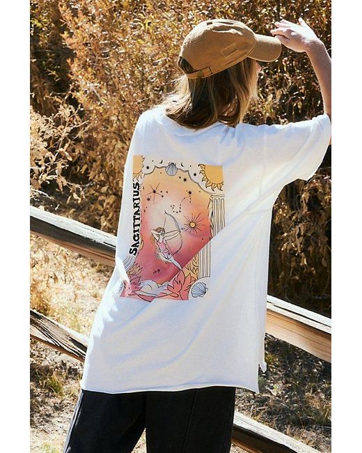 Free People Natural Inspire Bf Zodiac Tee