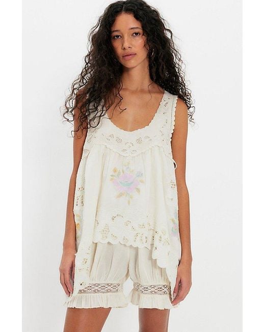 Intimately By Free People Natural Eye Catcher Bloomsie Romper By