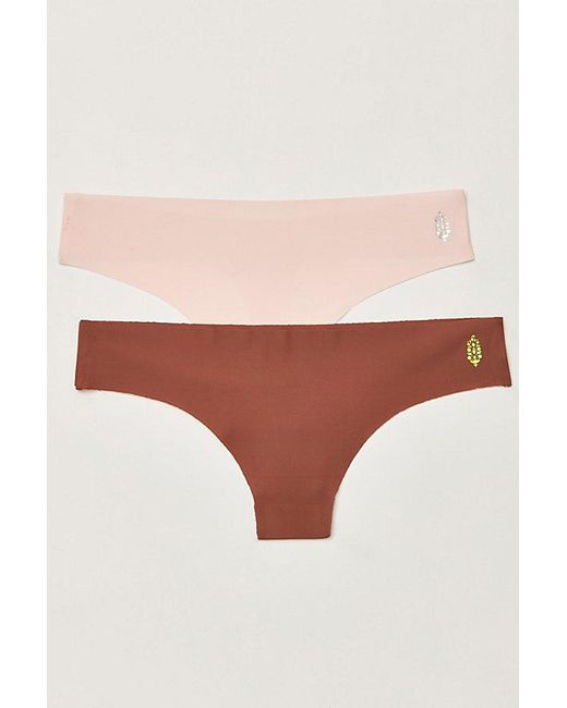 Uwila Warrior Natural Soft Seamless Thong 2-Pack By