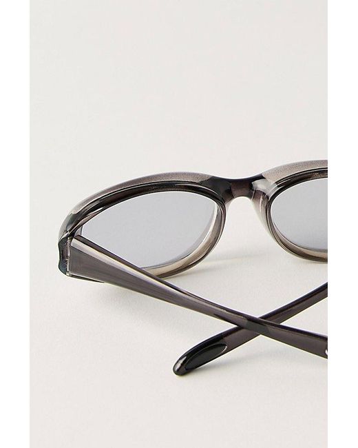 Free People Black Weston Wrap Around Sunglasses