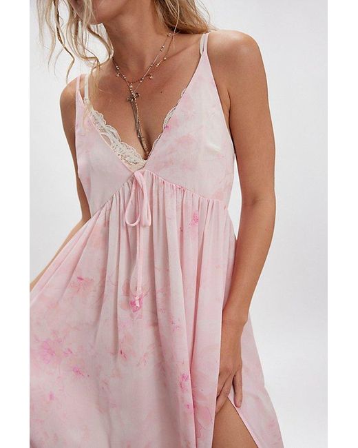 Free People Pink Give Me Drama Slip