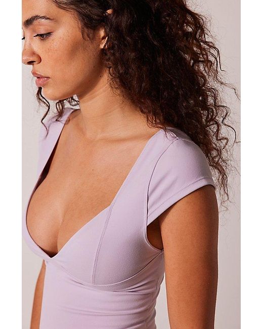 Intimately By Free People Purple Duo Corset Cami