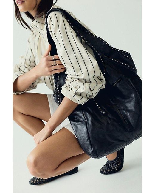 Free People Blue Sawyer Stud Tote