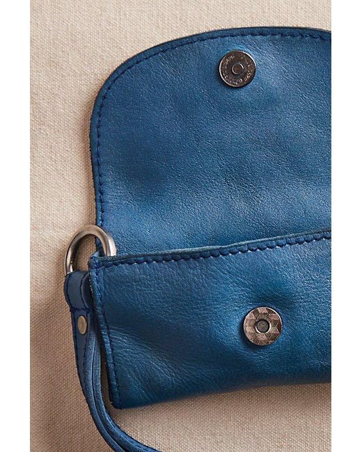 Free People Blue Leather Bag Lanyard