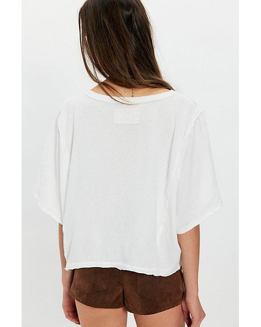 Free People White Next Level Tee
