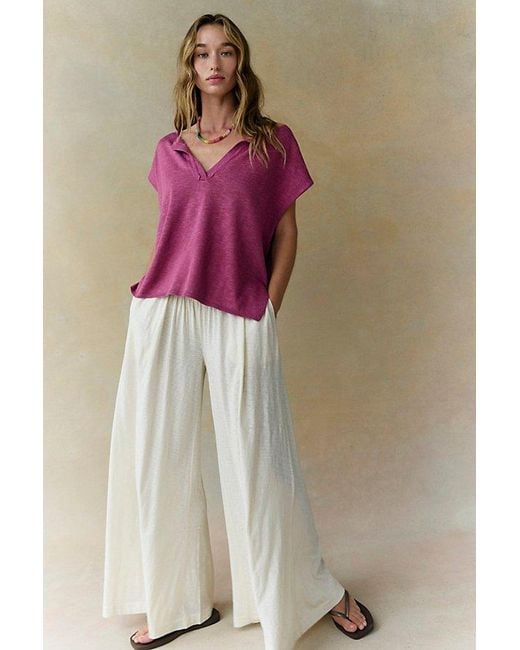 free-est Pink Marina Del Sol Sweater Top By