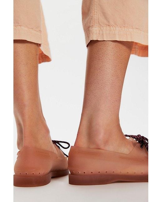 Sperry Top-Sider Brown Authentic Original 2-Eye Jelly Boat Shoes