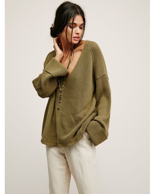 Gilet Free People X Loopy Mango Vert Laine Mérinos - Taille Unique, Rare Et Neuf Avec étiquettes