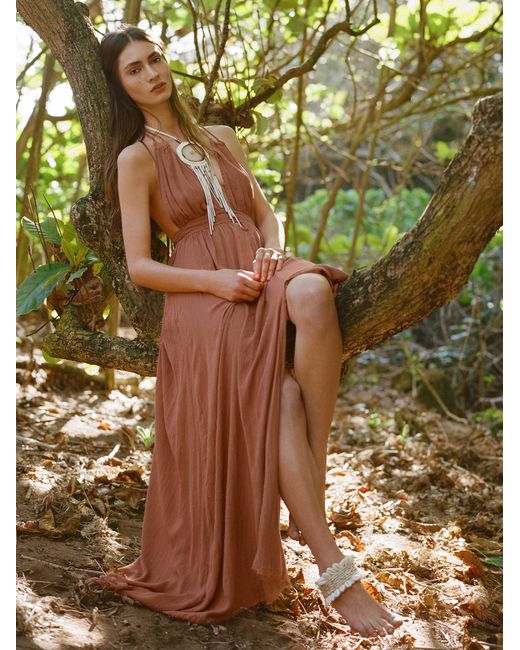 Free People Pink Look Into The Sun Maxi