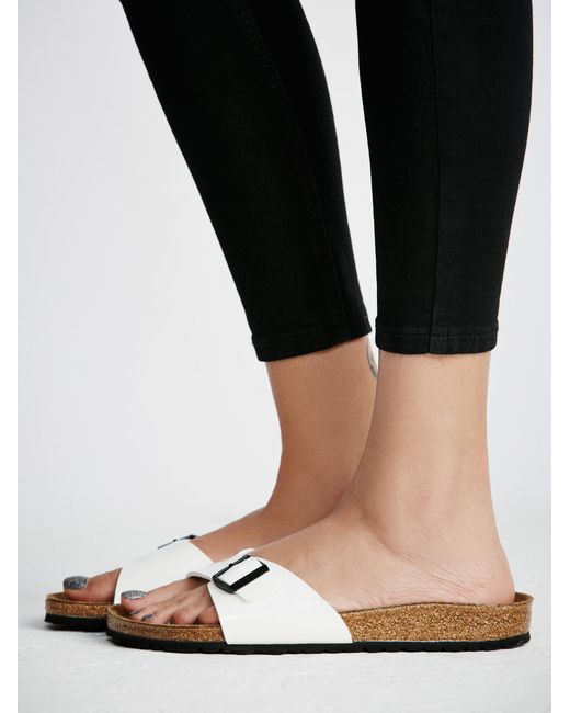 Free People Patent Madrid Birkenstock in White Lyst