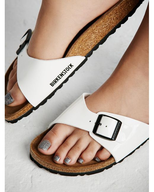 Free People Patent Madrid Birkenstock in White Lyst