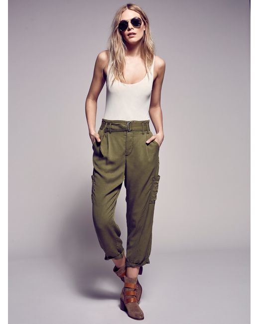 Free People Green Summer's Over Cargo Pants