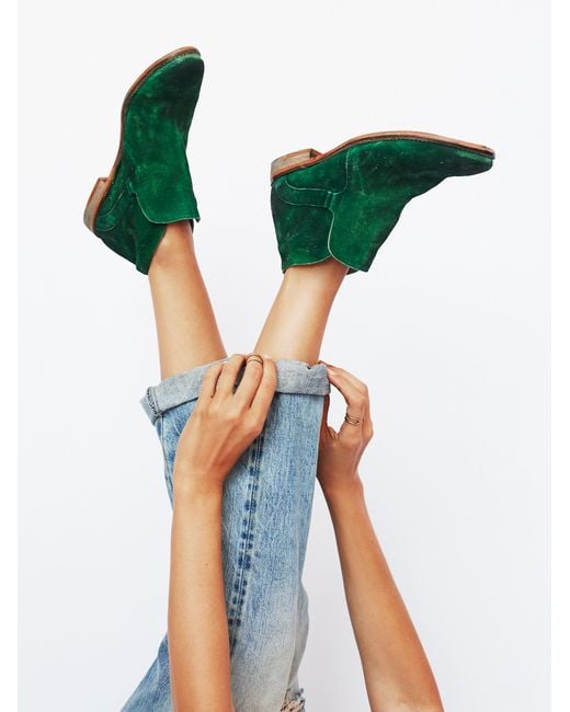 Free People Green Summit Ankle Boot