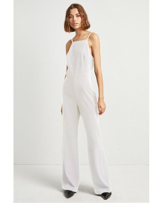 french connection white jumpsuit