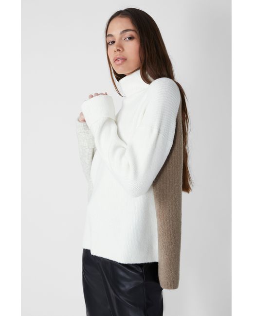 Flossy High Neck Color Block Sweater - Lyst