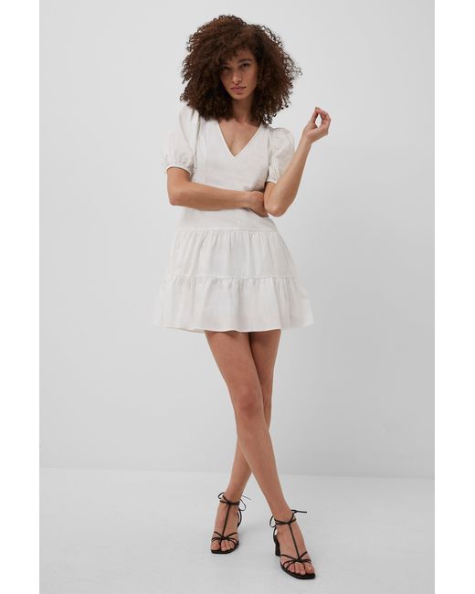 french connection white cotton dress