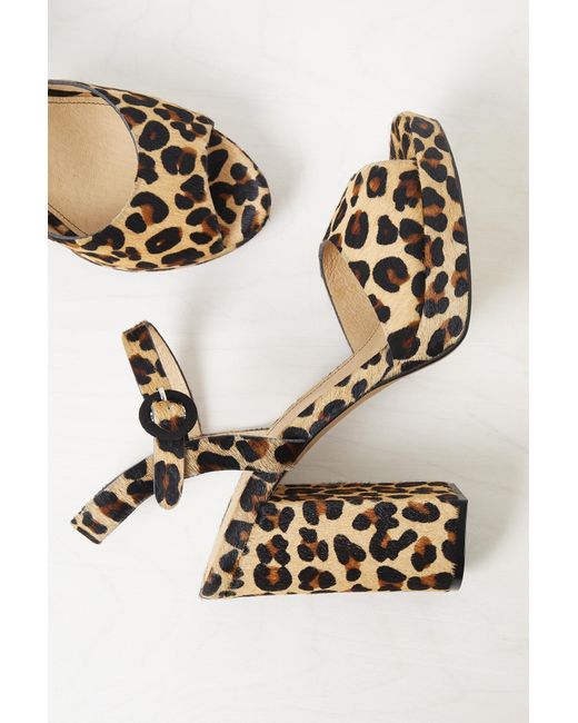 leopard print platforms