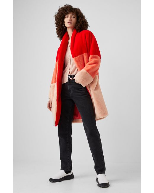 french connection red coat