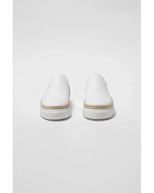 white leather espadrille sneakers