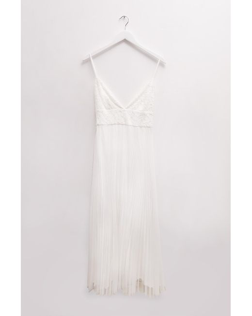 whisper ruth lace mix dress