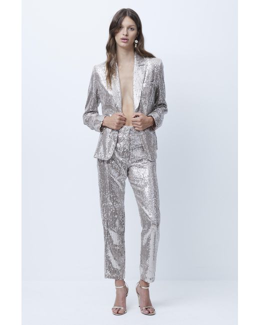 Synthetic Alindava Sequin Trousers 