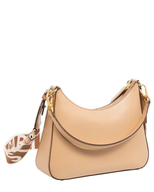 Stella McCartney Natural Stella Logo Small Hobo Bag