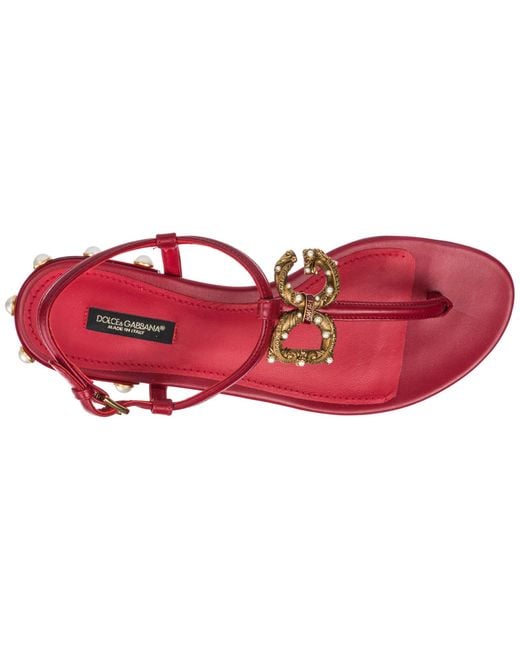 dolce gabbana flat sandals