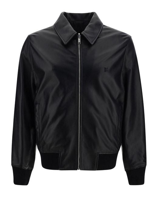 Givenchy Black Leather Jackets for men