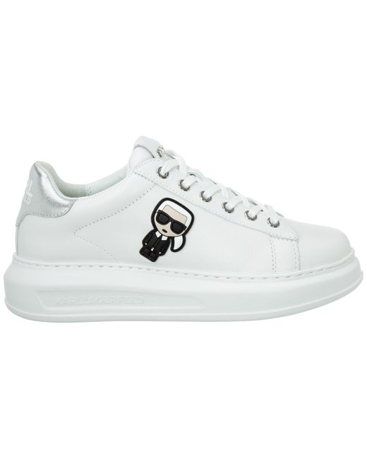 Karl Lagerfeld Shoes Leather Trainers Sneakers K/ikonik Kapri in White ...