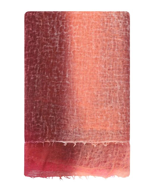 Mirror In The Sky Red Saint Tropez Cashmere Scarf
