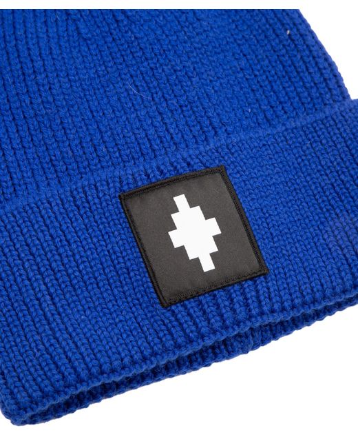 Marcelo Burlon Blue Beanie for men