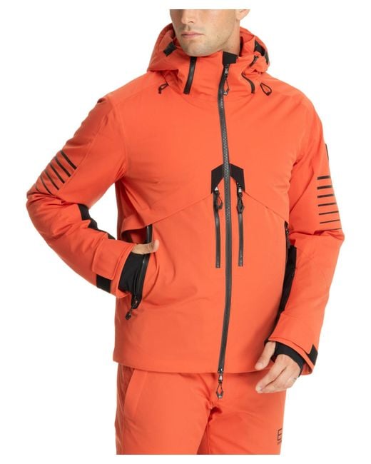 EA7 Stratum 7 Protectum 7 Ski Jacket in Orange for Men Lyst UK