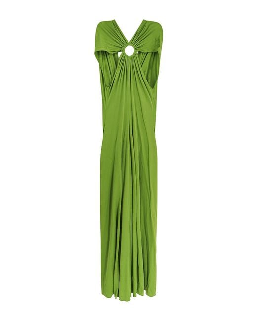 Erika Cavallini Semi Couture Green Long Dress