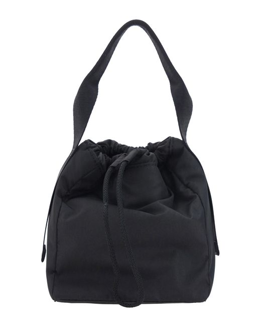 Ganni Black Recycled Tech Bucket Bag