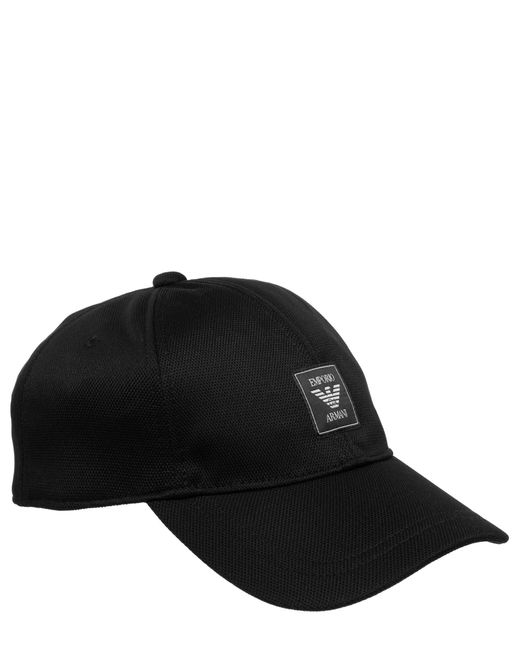 Emporio Armani Black Swimwear Hat for men