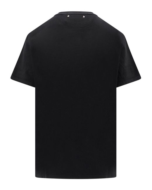 T-shirt di Golden Goose Deluxe Brand in Black