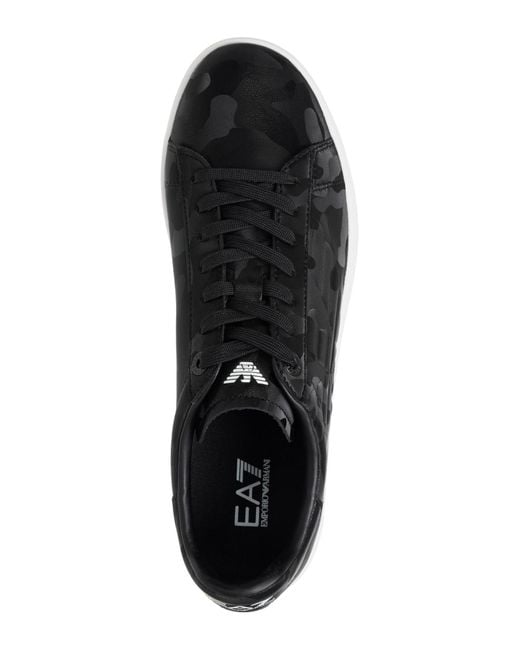 EA7 Black Classic Sneakers for men