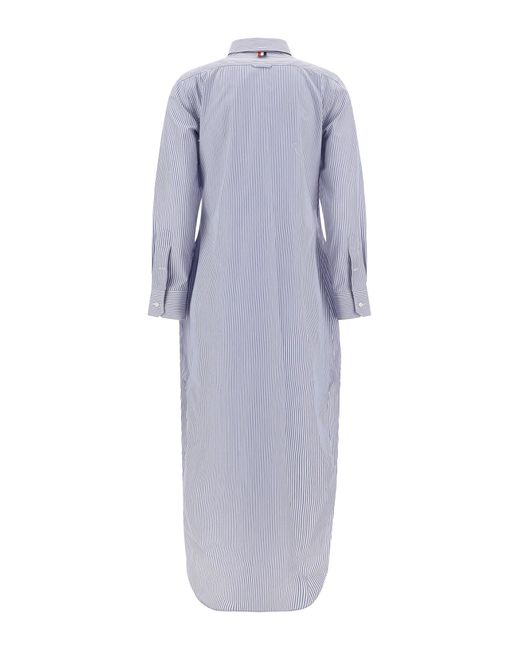 Thom Browne Blue Long Dress